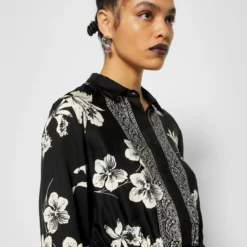 The Kooples Donna ROBE LONGUE MANCHE LONGUE IMPRIME - Abito A Camicia - Black White 15 The Kooples Donna ROBE LONGUE MANCHE LONGUE IMPRIME - Abito A Camicia - Black White -Vendite The Kooples 01e7e494b1174e3aa1c6ed5b265ef08b