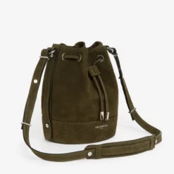 The Kooples Donna TINA KUNAKEY MEDIUM BUCKET BAG - Borsa A Mano - Dark Kaki -Vendite The Kooples 024bbe5198a0408ca4f105c5cef77fe8