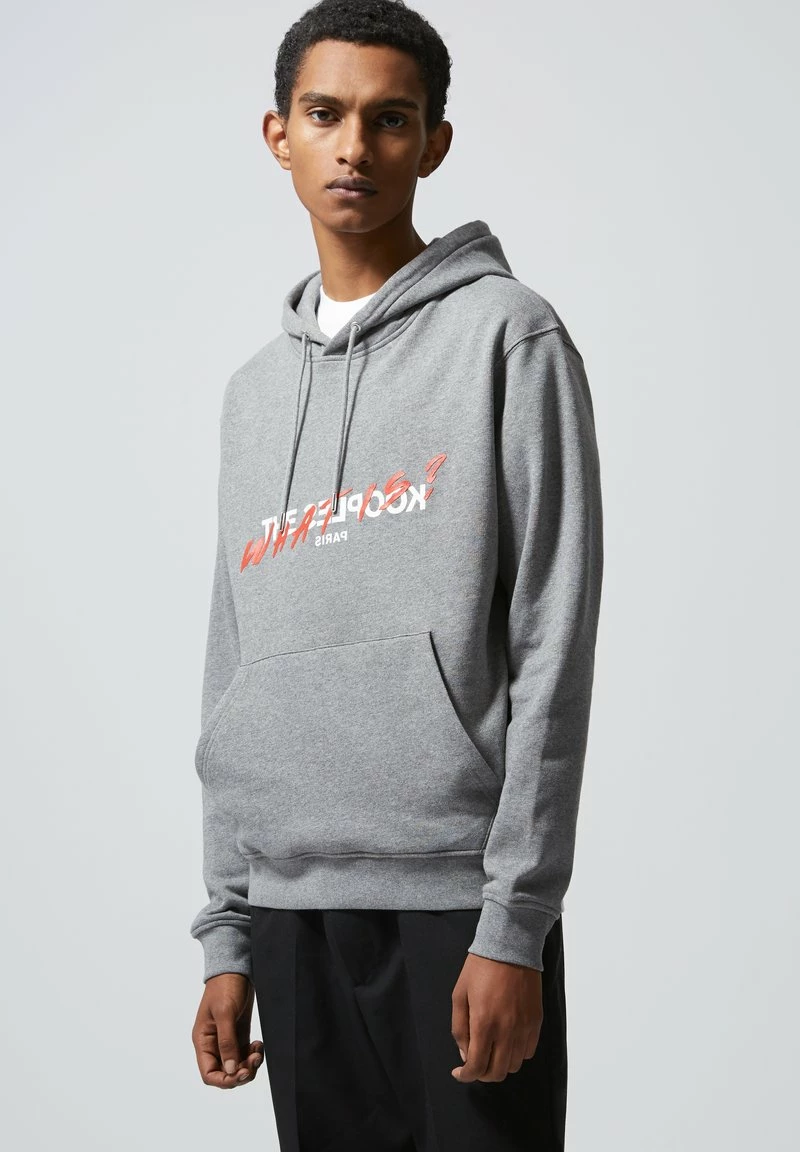 The Kooples Uomo BEDRUCKTES BAUMWOLL-SWEATSHIRT MIT KAPUZE - Felpa - Middle Grey Melange 3 The Kooples Uomo BEDRUCKTES BAUMWOLL-SWEATSHIRT MIT KAPUZE - Felpa - Middle Grey Melange