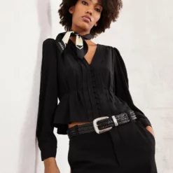 The Kooples Camicetta - Black, Donna