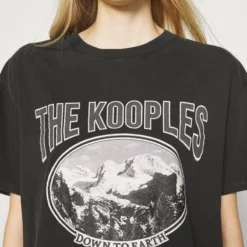 The Kooples T-shirt Con Stampa - Black Washed, Donna -Vendite The Kooples 05f14987f99d4618a1b421553e7c5c1b