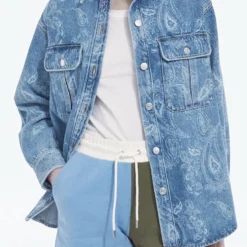 The Kooples Camicia - Blue Denim, Donna