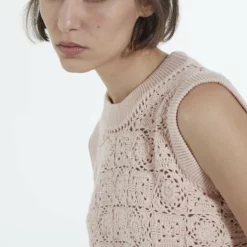 The Kooples SANS MANCHES EFFET CROCHET - Top - Pink, Donna -Vendite The Kooples 07704d168cbd4232b0cd7f71110f77f2