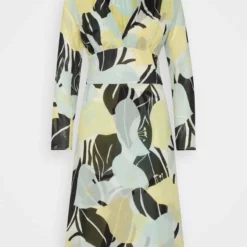 The Kooples ROBE LONGUE MANCHES LONGUESEN HIBISCUS - Vestito Estivo - Green, Donna -Vendite The Kooples 085367b411b7403f96a61247e99a678d