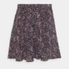 The Kooples SKIRT - Minigonna - Black/pink, Donna
