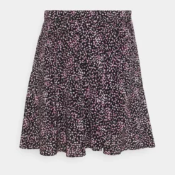 The Kooples SKIRT - Minigonna - Black/pink, Donna