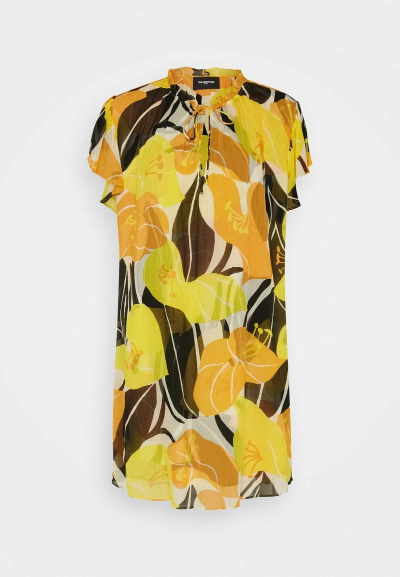 The Kooples ROBE LONGUE MANCHES COURTESEN IMPRIME HIBISCUS - Vestito Elegante - Yellow, Donna 4 The Kooples ROBE LONGUE MANCHES COURTESEN IMPRIME HIBISCUS - Vestito Elegante - Yellow, Donna - immagine 2