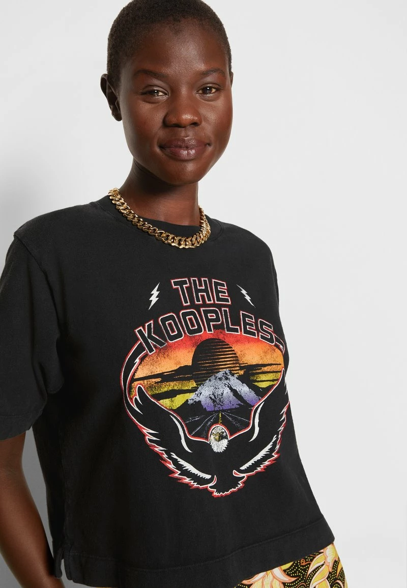 The Kooples MANCHES COURTES - T-shirt Con Stampa - Black Washed, Donna 8 The Kooples MANCHES COURTES - T-shirt Con Stampa - Black Washed, Donna - immagine 6