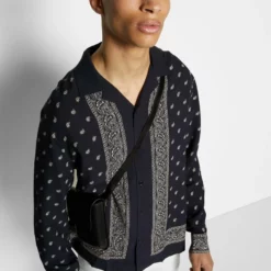 The Kooples CHEMISE - Camicia - Navy Ecru, Uomo -Vendite The Kooples 0ea3ee60899e43eba78a38bb81280694