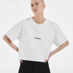 The Kooples TRIPLE LOGO - T-shirt Con Stampa - White, Donna