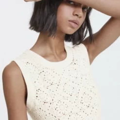 The Kooples COURTE SANS MANCHES - Tubino - White, Donna -Vendite The Kooples 102f0aa894aa47adaab5242312ade5f4