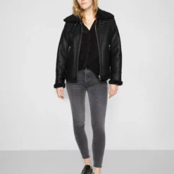 The Kooples Giacca In Similpelle - Black, Donna -Vendite The Kooples 1183884c67484c3c91830d23a0b0f351