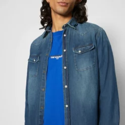 The Kooples CHEMISE - Camicia - Blue, Uomo -Vendite The Kooples 12d6e0cfd57b451cae71a8523b7e3ff6