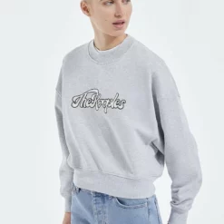 The Kooples Felpa - Grey Melange, Donna