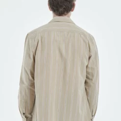 The Kooples COL HAWAÏEN À RAYURES - Camicia - Camel / Black, Uomo -Vendite The Kooples 1435b299e895419ea823351cd8242647