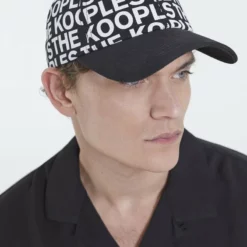 The Kooples MOTIFS - Cappellino - Black/white, Unisex