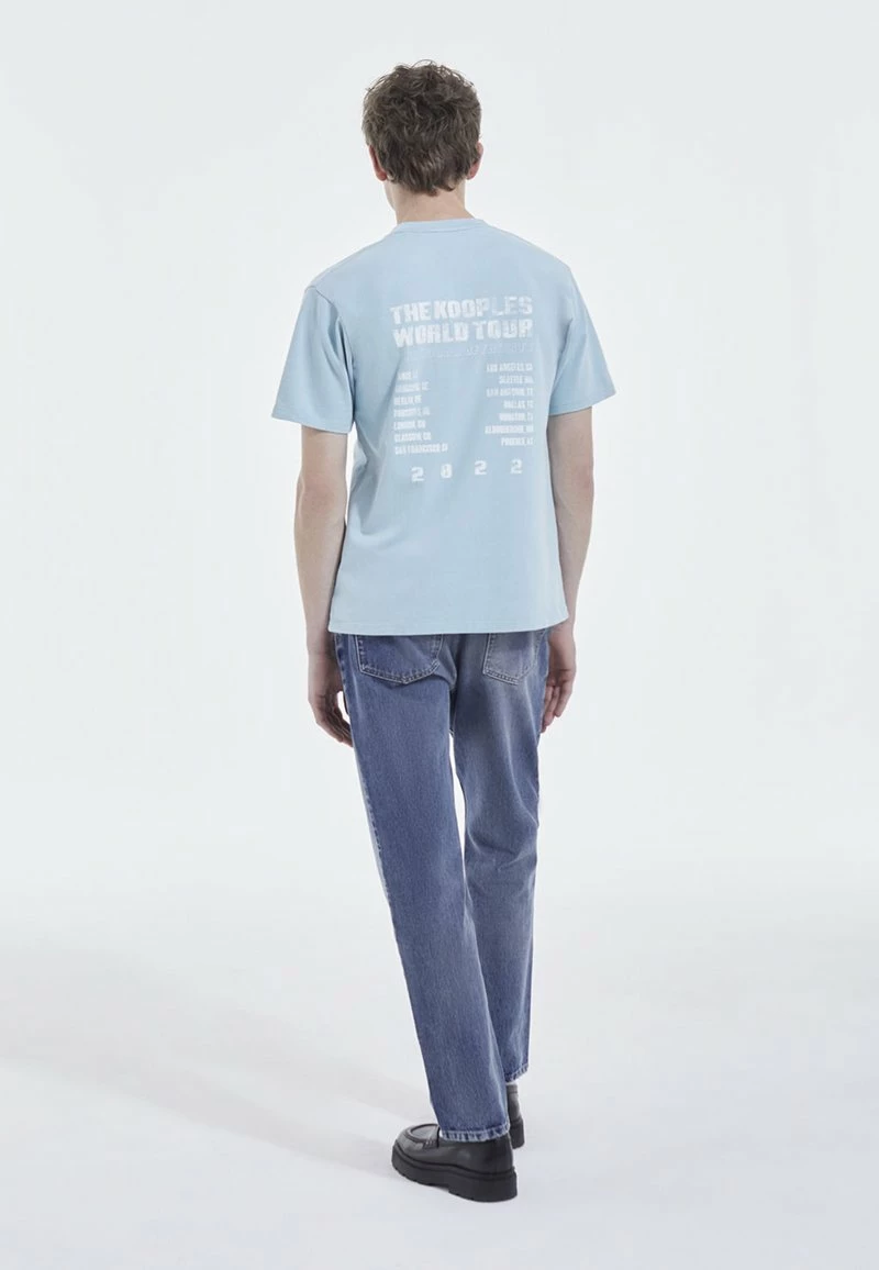 The Kooples Uomo SHORT SLEEVE - T-shirt Con Stampa - Blue Sky 5 The Kooples Uomo SHORT SLEEVE - T-shirt Con Stampa - Blue Sky - immagine 3