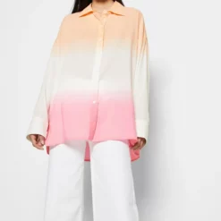 The Kooples CHEMISE LONGUE MANCHES LONGUESDIP DYE - Camicia - Pink, Donna -Vendite The Kooples 172ae57d9ee8439daa690fae34c2fec3