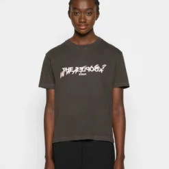 The Kooples MANCHES COURTES WHAT IS - T-shirt Con Stampa - Grey, Donna -Vendite The Kooples 17eae91eddc341958ebe7e8fd87951a8