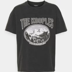 The Kooples T-shirt Con Stampa - Black Washed, Donna -Vendite The Kooples 195fdf3a0e004cacb8dcac325c4acd46