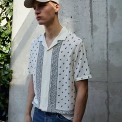 The Kooples CHEMISE - Camicia - White/black, Uomo