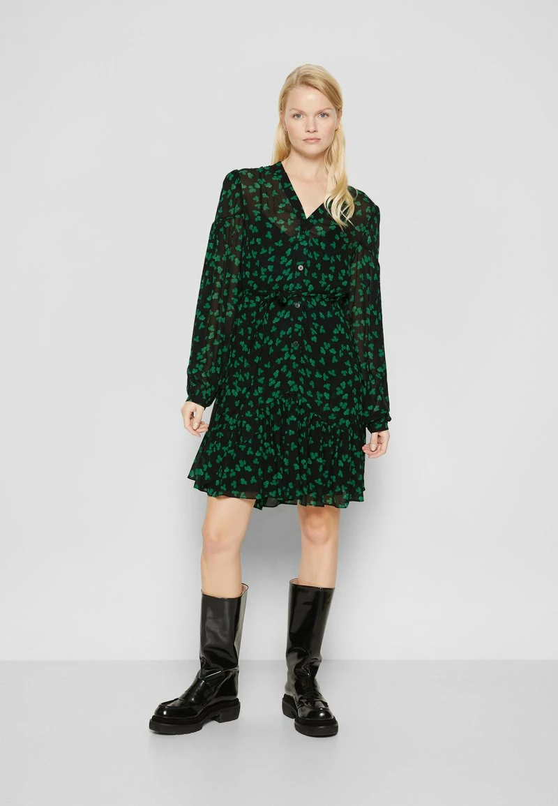 The Kooples ROBE - Vestito Estivo - Black / Green, Donna 3 The Kooples ROBE - Vestito Estivo - Black / Green, Donna