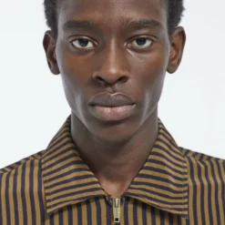 The Kooples Uomo TECHNIQUE FINES RAYURES DOUBLÉ - Giacca Leggera - Navy Brown -Vendite The Kooples 1be4cde407aa4f3daa9ffefb9181d540