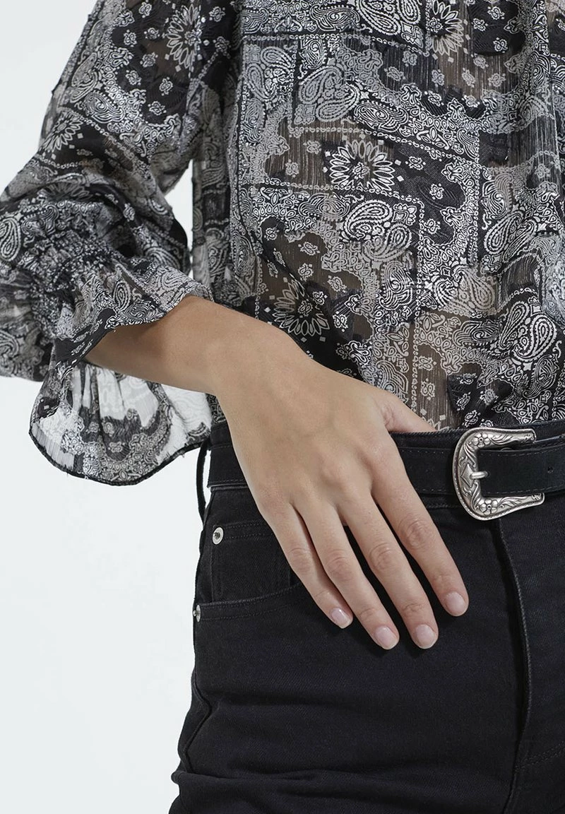 The Kooples Donna À VOLANTS - Camicetta - Black 7 The Kooples Donna À VOLANTS - Camicetta - Black - immagine 5