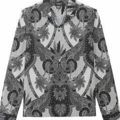 The Kooples À COL REQUIN - Camicia - Black White, Uomo -Vendite The Kooples 1e0af361d2584418a17aa8deaa02f294