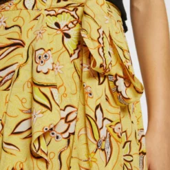 The Kooples ROBE LONGUE SIRENE FRONCEE SUR LE COTE EN VINTAGE FLOWERS - Gonna A Campana - Yellow, Donna -Vendite The Kooples 1f884abb4f9b401a9bc4b201658fecca