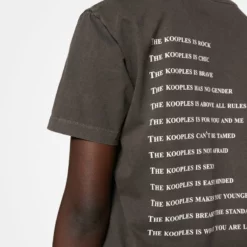 The Kooples MANCHES COURTES WHAT IS - T-shirt Con Stampa - Grey, Donna -Vendite The Kooples 227379293312440b9f2649b8586a9ce7