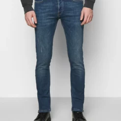 The Kooples WITH ZIPPER DETAIL ON THE BOTTOM - Jeans Slim Fit - Blue, Uomo