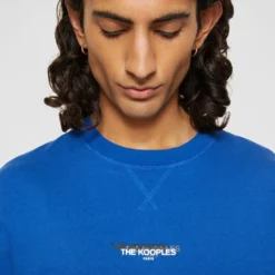 The Kooples Uomo T-shirt Basic - Blue -Vendite The Kooples 244887b01ee24d66bd6b420c0a6e55b5
