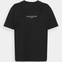 The Kooples Donna T-shirt Con Stampa - Black -Vendite The Kooples 24f2654b3b5b4d3aa4636f0d1fd6a05c