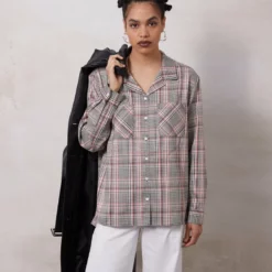 The Kooples CHEMISE POCHES POITRINE MANCHES LONGUESEN - Camicia - Pink, Donna