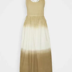 The Kooples ROBE LONGUE A BRETELLESEN DIP DYE - Vestito Estivo - Kaki, Donna -Vendite The Kooples 26b3965fd8544fdaafb4388684b67f42