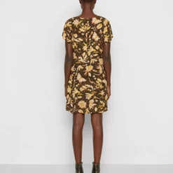 The Kooples ROBE COURE MANCHES VOLANTESEN IMPRIME VINTAGE FLOWERS - Vestito Estivo - Black, Donna -Vendite The Kooples 29b9218fb3e342448fbaa1f84c104368