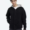 The Kooples CAPUCHE - Felpa Con Zip - Black Grey, Uomo -Vendite The Kooples 2a7fb235c00f4ba39d4b17bc6f84a1d3