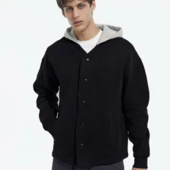 The Kooples CAPUCHE - Felpa Con Zip - Black Grey, Uomo
