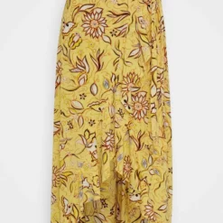 The Kooples ROBE LONGUE SIRENE FRONCEE SUR LE COTE EN VINTAGE FLOWERS - Gonna A Campana - Yellow, Donna -Vendite The Kooples 2baa047f93404973bba160bff6607058