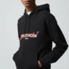 The Kooples BEDRUCKTES BAUMWOLL-SWEATSHIRT MIT KAPUZE - Felpa - Black, Uomo -Vendite The Kooples 306c3996cf41400cac0927c446aa59e6