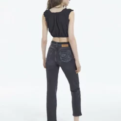 The Kooples MANCHES COURTES BOUFFANTES - Top - Black, Donna