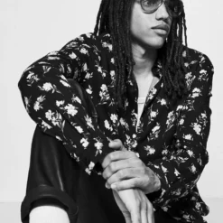 The Kooples Uomo SHIRT - Camicia - Black/pink -Vendite The Kooples 30da9f61cec74f8bb7c3e9f8a1046f55