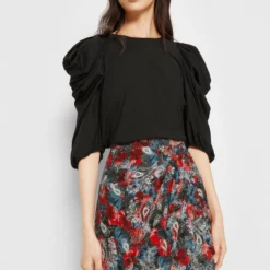 The Kooples Donna JUPE COURTE DRAPEEEN IMPRIME FLOWERS - Minigonna - Red -Vendite The Kooples 317f052d34d3412e8c6bbabcbbdbff87