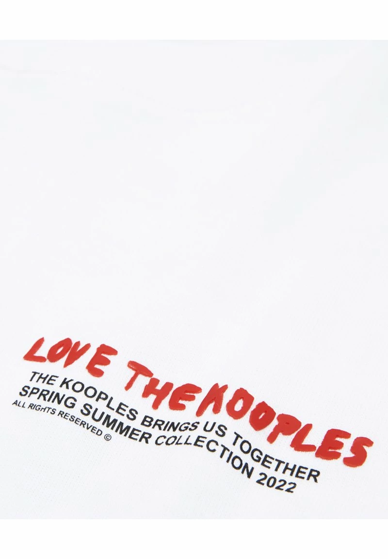 The Kooples Donna LOVE MANCHES COU - T-shirt Con Stampa - White 10 The Kooples Donna LOVE MANCHES COU - T-shirt Con Stampa - White - immagine 8