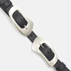 The Kooples DOUBLE BUCKLE - Cintura - Black, Donna 15 The Kooples DOUBLE BUCKLE - Cintura - Black, Donna -Vendite The Kooples 3349739933f14f6fb780ceaf25a053d9