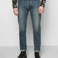 Vendite The Kooples 37 The Kooples Jeans A Sigaretta - Blue Vintage, Uomo
