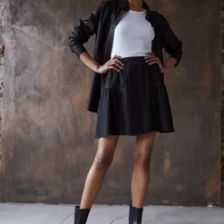 The Kooples JUPE COURTE - Gonna A Campana - Black, Donna