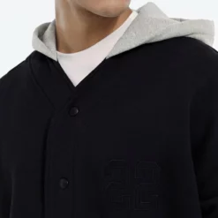 The Kooples CAPUCHE - Felpa Con Zip - Black Grey, Uomo -Vendite The Kooples 376d2c79039a477ea700057d5ba78f8b