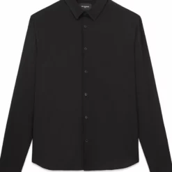 The Kooples Uomo FLUIDE - Camicia Elegante - Black
